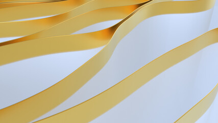 Beautiful abstract golden lines background.