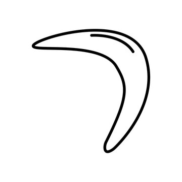 recommend clip art: Boomerang line icon