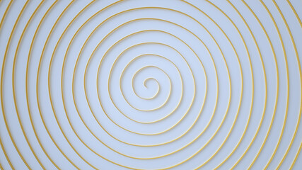 Fototapeta premium abstract golden line on white background Illustration