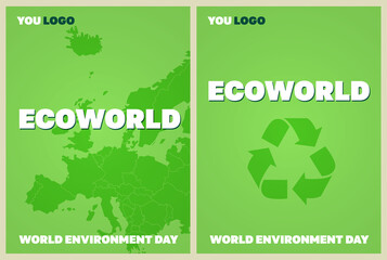 Eco world banner set