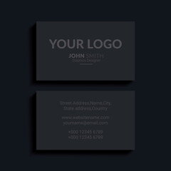 Fototapeta na wymiar Modern business card template design. abstract. Contact card for the company. Two sided background. Vector illustration.
