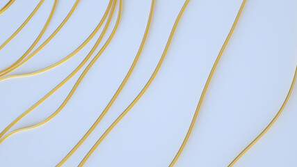 abstract golden line on white  background Illustration.  