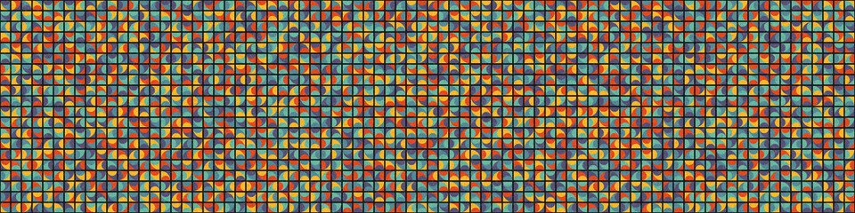 Abstract Geometric Pattern generative computational art illustration
