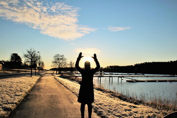 Fototapeta premium Capturing a sunset