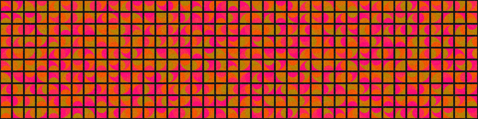 Abstract Geometric Pattern generative computational art illustration