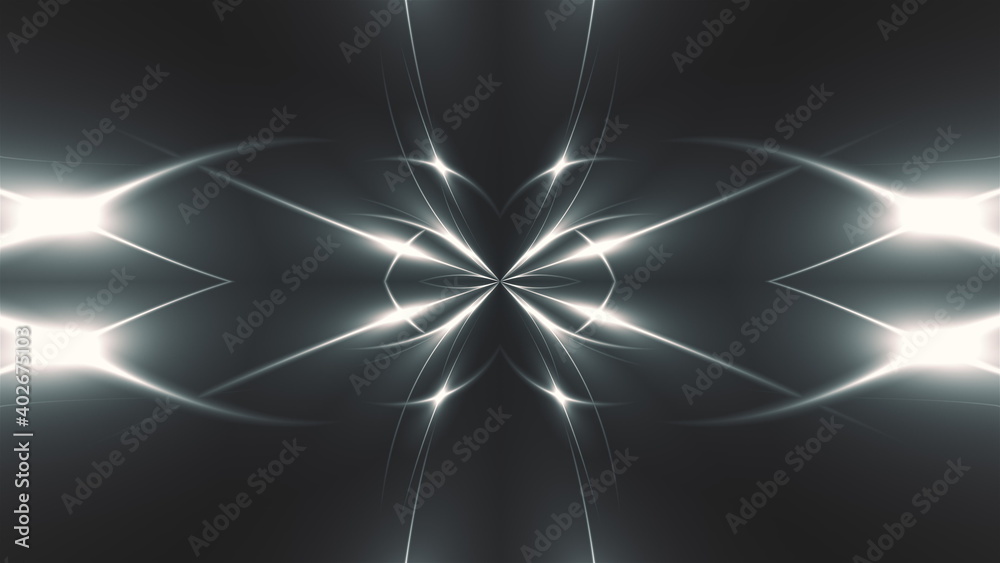 Poster abstract fractal light background. digital 3d rendering backdrop.