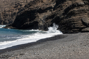 Vulkanstrand auf La Gomera