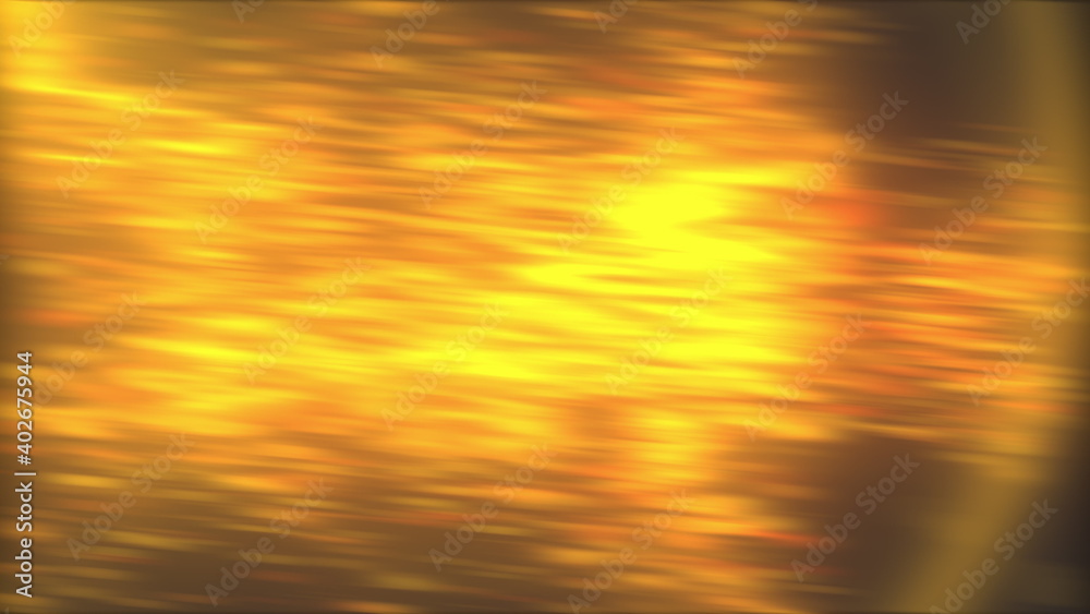 Aufkleber abstract backdrop with golden blur from small particles and light. 3d rendering computer generated g