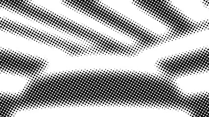 Fototapeta premium Half tone of many dots, computer generated abstract background, 3D rendering simple backdrop with optical illusion effect