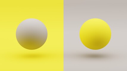 Color of the year 2021. 3d illustration. 3d rendering