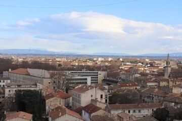 Vue d'ensemble de Avignon, vue sur les toîts, ville de Avignon, département du Vaucluse, France