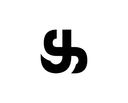 JS SJ LETTER LOGO DESIGN VECTOR TEMPLATE