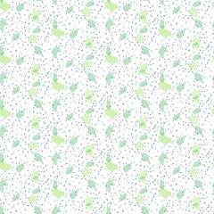 Seamless  stone terrazzo texture pattern. Hand-drawn repeatable pattern in white-blue-grey colors . Surface pattern design for web and print use. Ideal for fabric and wrapping paper. 