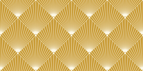 Art Deco Seamless Pattern. Vector.  
アール・デコのパターン