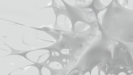 Abstract white paint explosion. Splash burst liquid. High Key Lighting.