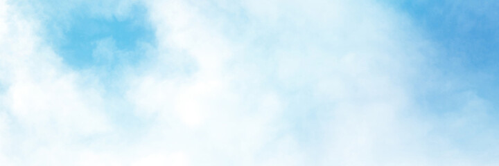 Blue sky with white cloud. The summer heaven is colorful clearing day Good weather and beautiful nature in the morning.