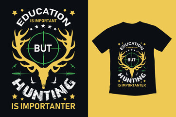 Hunting T-Shirt Design Vector free download