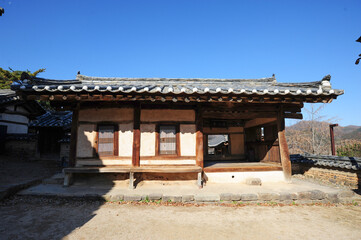 UNESCO World Cultural Heritage Dodongseowon Confucian Academy in Dalseong-gun, Daegu, South Korea. Filming on November 20, 2019
