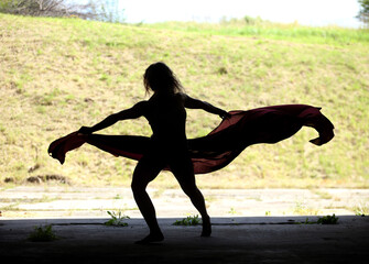Aerobics fitness woman exercising isolated in full body. © Algimantas