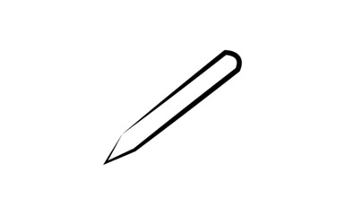Classic, simple pencil. Vector illustration