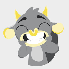 illustration of a bull