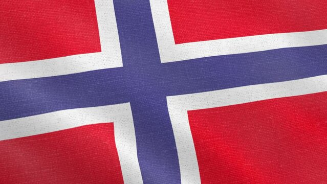 Norway flag wind blowing full frame background