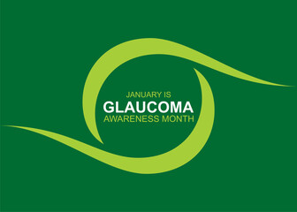 glaucoma awareness month concept poster