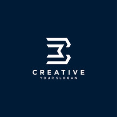 letter b logo design with interesting concepts and colors. Premium Vector part 4