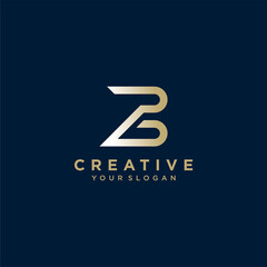 letter b logo design with interesting concepts and colors. Premium Vector part 7