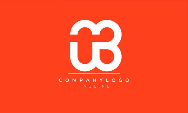 Abstract Letter Initial UMB Vector Logo Design Template
