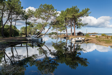 BISCARROSSE (Landes, France), vue sur le lac © E. Cowez