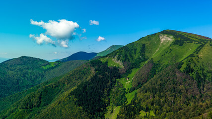 landscape of Mala Fatra, in from: Stoh hill