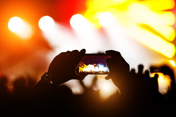Crowd at a concert.