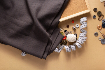 tailor or sewing accessories and supplies with tools