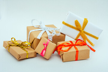 boxes with bows, lots of gifts