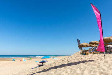 CAP FERRET (Bassin d'Arcachon, France), terrasse sur la plage du Truc Vert