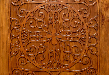 Brown wood texture. Natural wood. Old drawing.