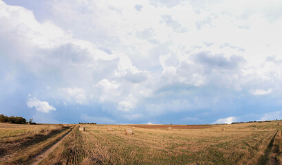 Fields in southern Poland after the harvest