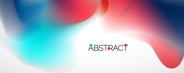 Fluid color gradient abstract background, trendy colorful wallpaper. Vector illustration for placards, brochures, posters, banners and covers