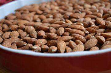 almonds in a bowl