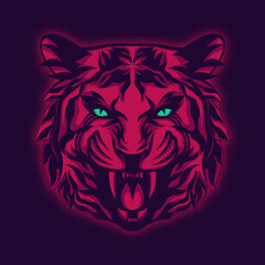 Majestic tiger illustration