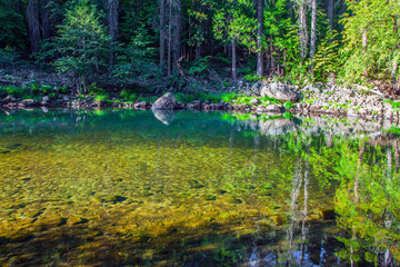 Charming little lake in the Yosemite
