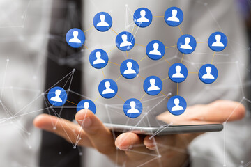 Telecommunication concept with abstract network structure