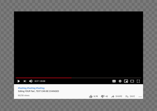 Youtube Video Player Mockup