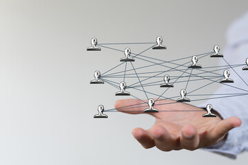 organization chart team concept networking