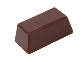 Milk chocolate sweet isolated on the white