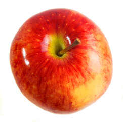 red apple on a white isolated background close-up