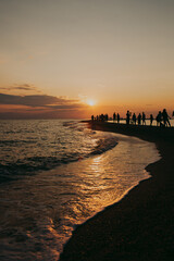 Fototapeta premium sunset at the beach