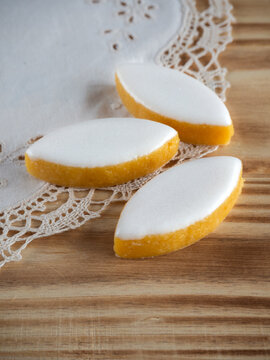 Typical almond sweets from france calissons d'aix