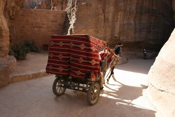 red wagon in a street